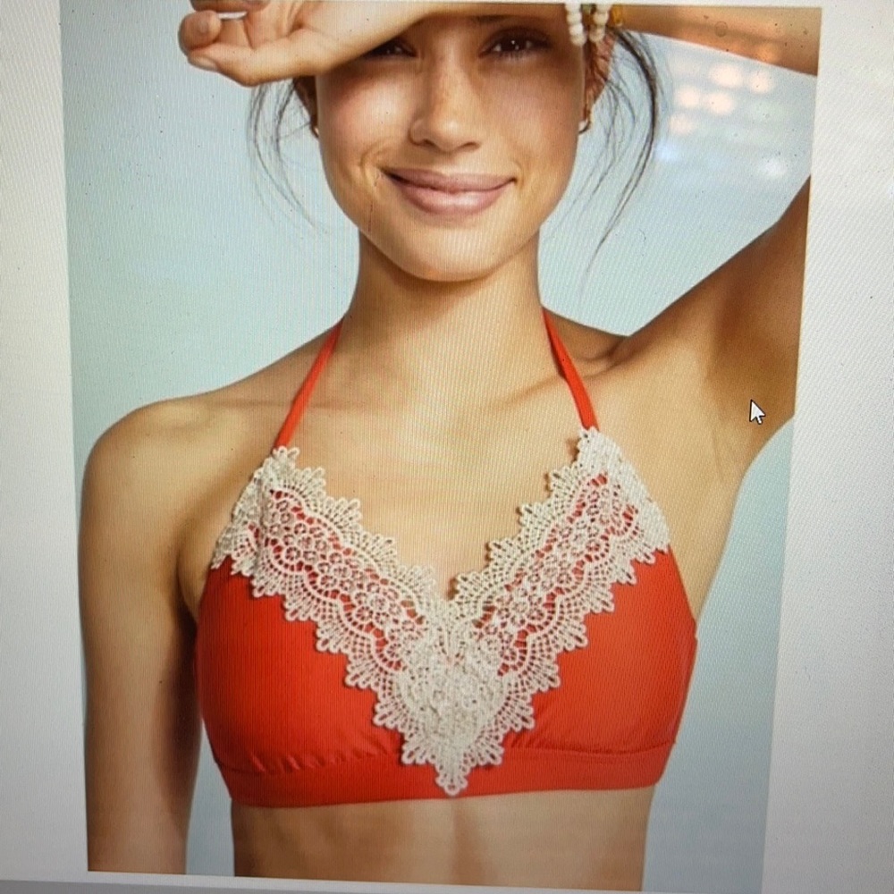 Anthropologie Allihop Halter Swim Top